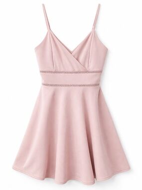 Pretty In Pink Altar’d State Blush Pink Spaghetti Strap Mini Fit & Flare Dress